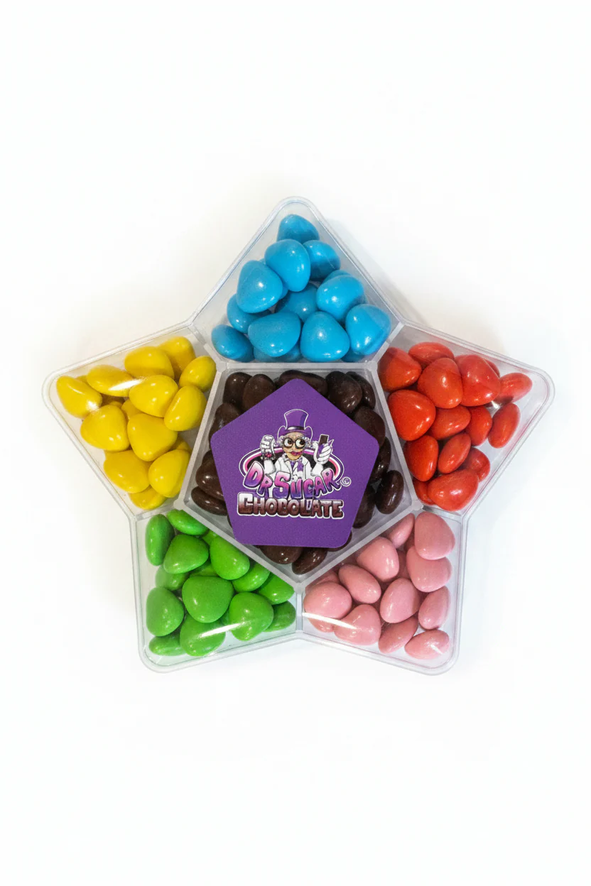 120g CHOCOLATE BEANS HEART-STAR