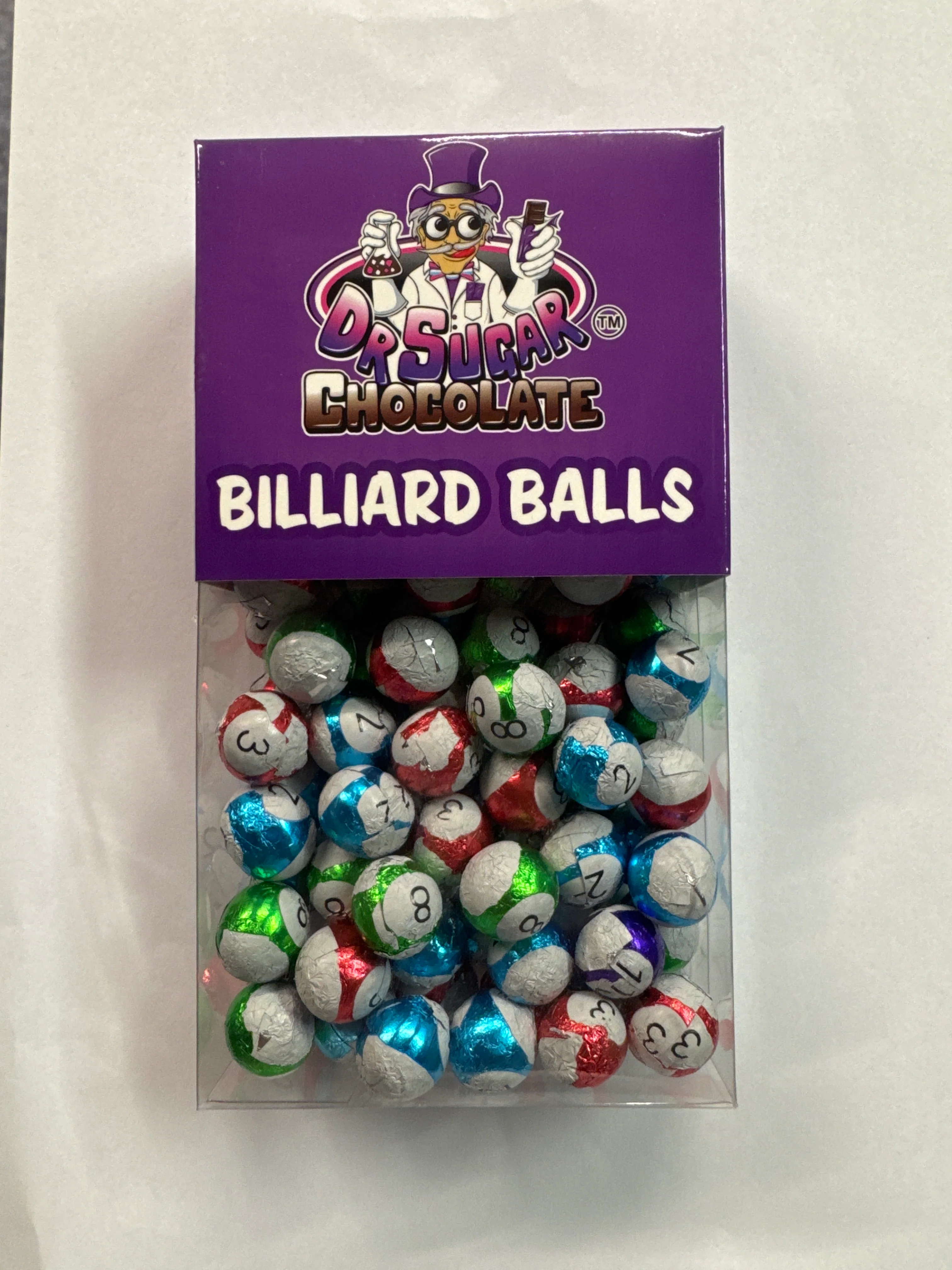 250g CHOCOLATE BALL-BILLIARD BALLS - Image 2