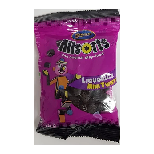 All Sorts Liquorice TWISTS 75g