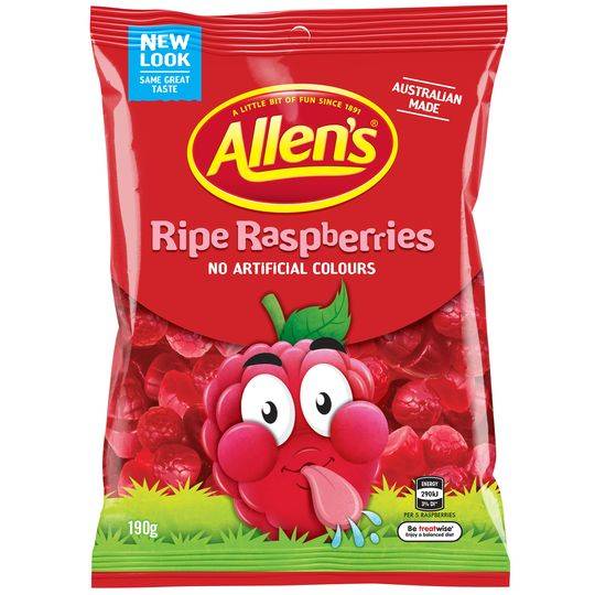 Allen's Ripe Raspberries Bag 190g