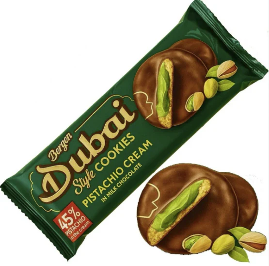 Bergen Dubai Style Cookies Pistachio Cream 96g