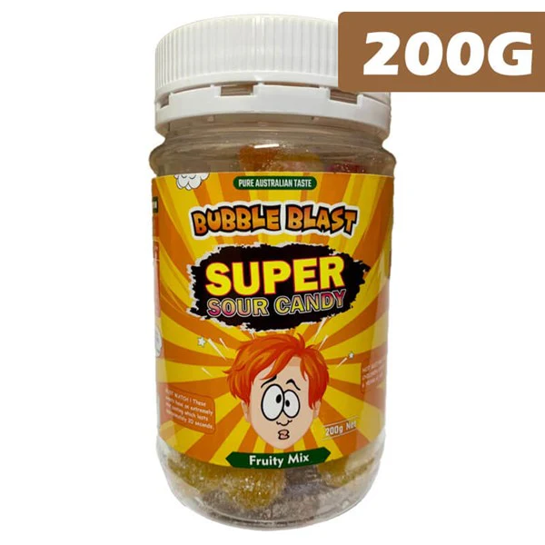 US Bubble Blast Sour Fruity 200g