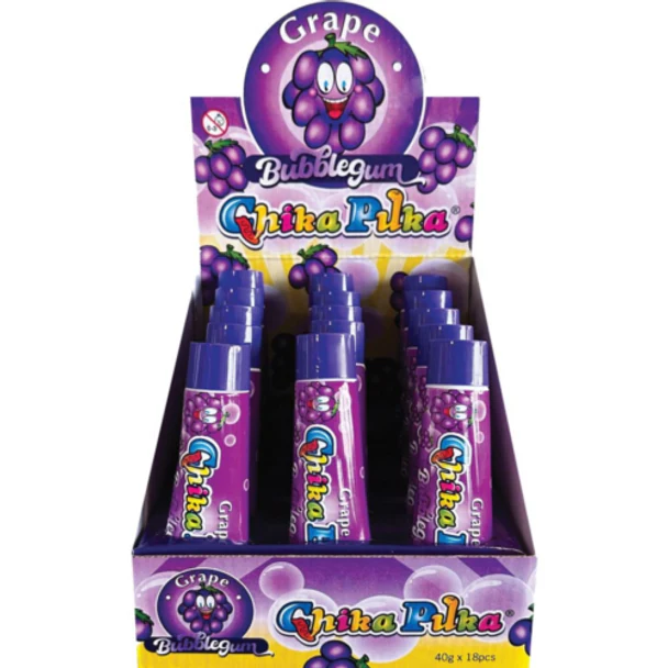 Chika Puka Grape Bubblegum