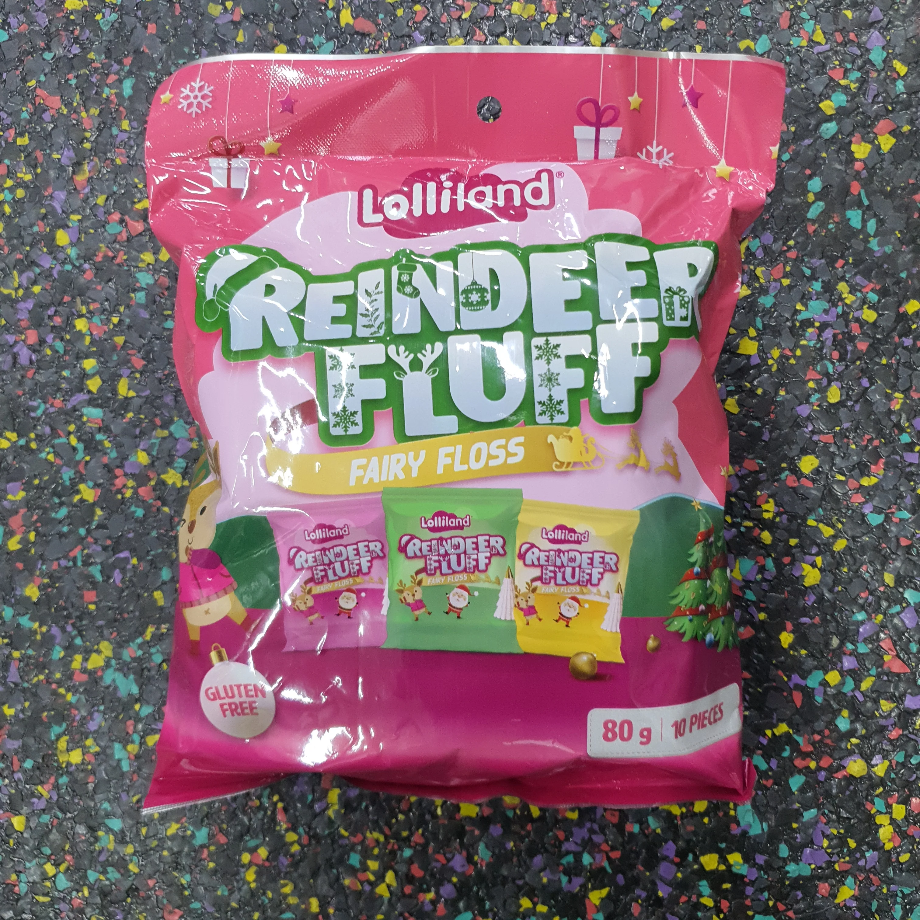 Christmas fairy floss 10pk 80g