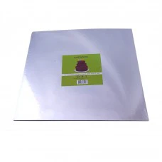 Compressed Cake Board Square - Silver 12" 2mm