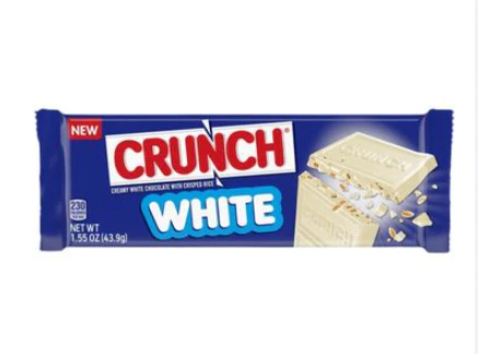 US Crunch White Chocolate Bar With Crisped Rice 43.9g