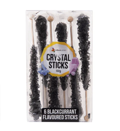 Crystal Sticks Black Blackcurrant 5 Sticks 110g