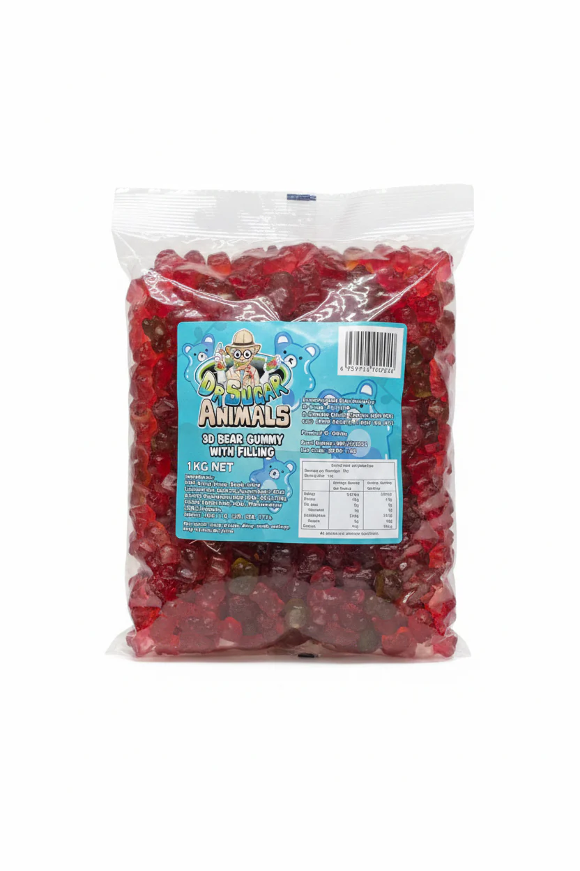 Dr Sugar 3D Bear Gummy With Filling 1kg