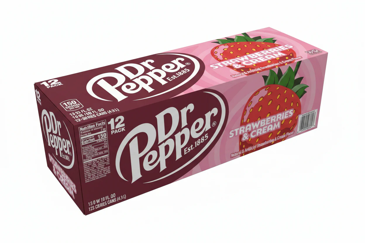 US Dr Pepper Strawberry Cream 355ml - Image 2