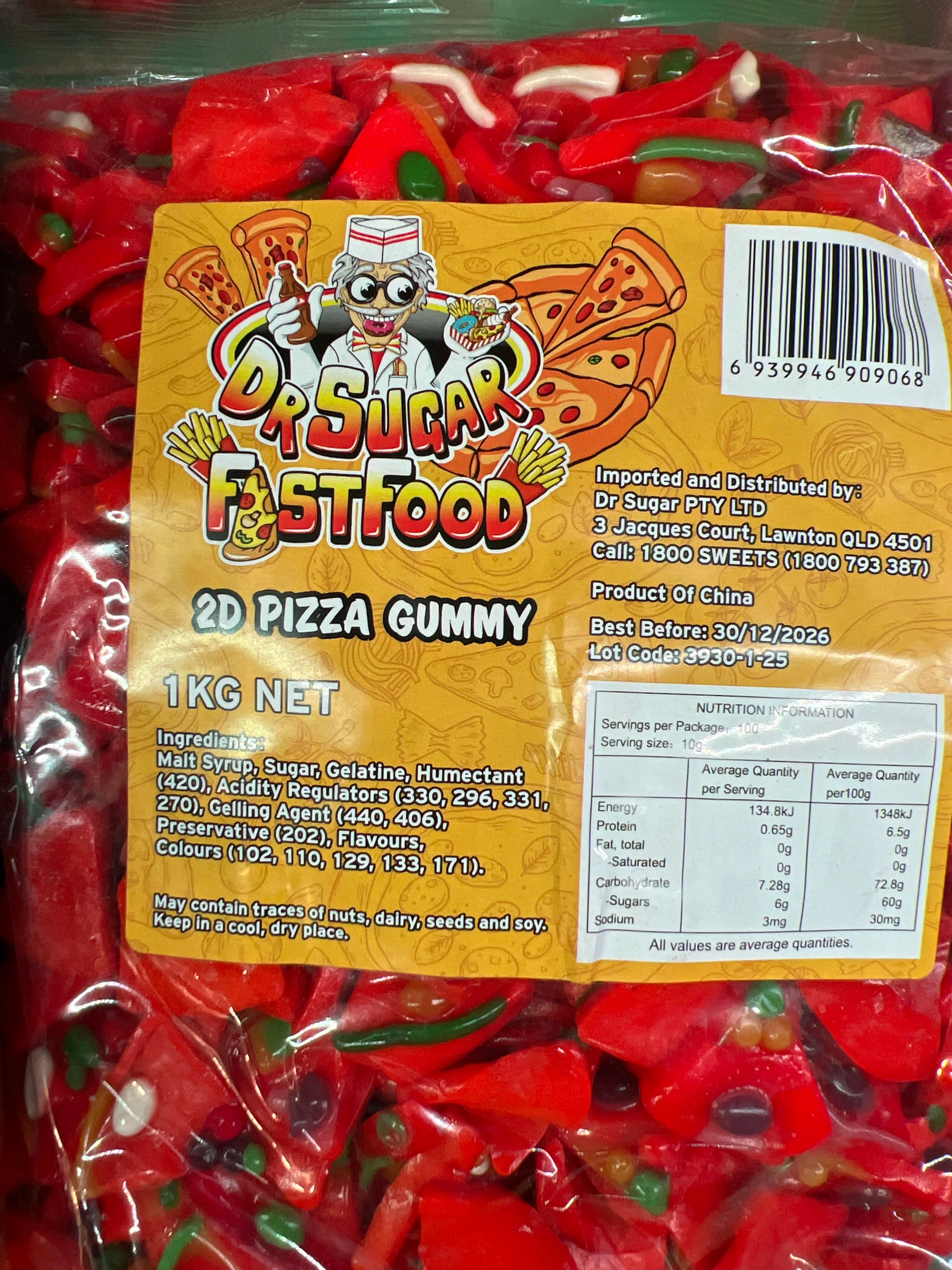 Dr. Sugar 2D Pizza Gummy 1kg