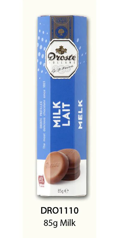 Droste 85g Milk White lait-Noir