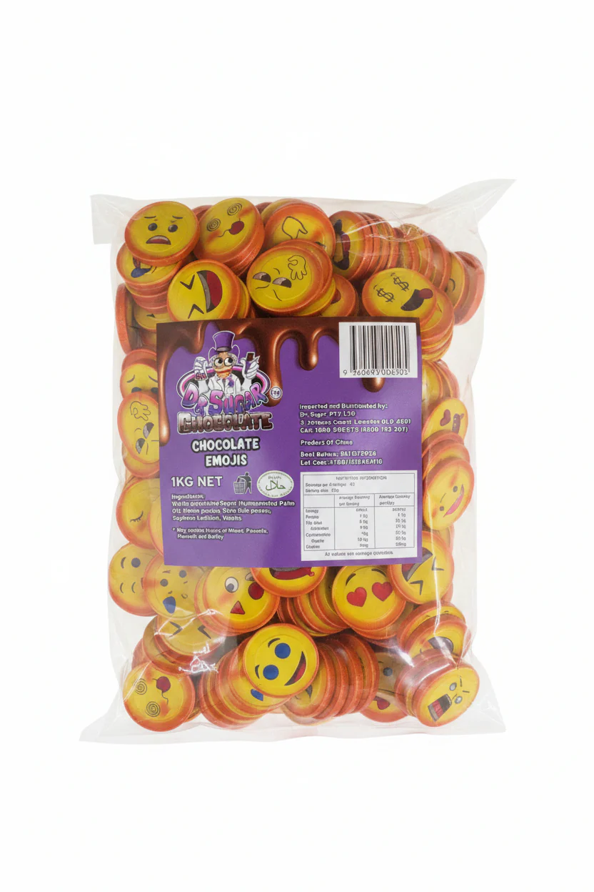 Dr Sugar - Emoji Chocolate Coin 1kg
