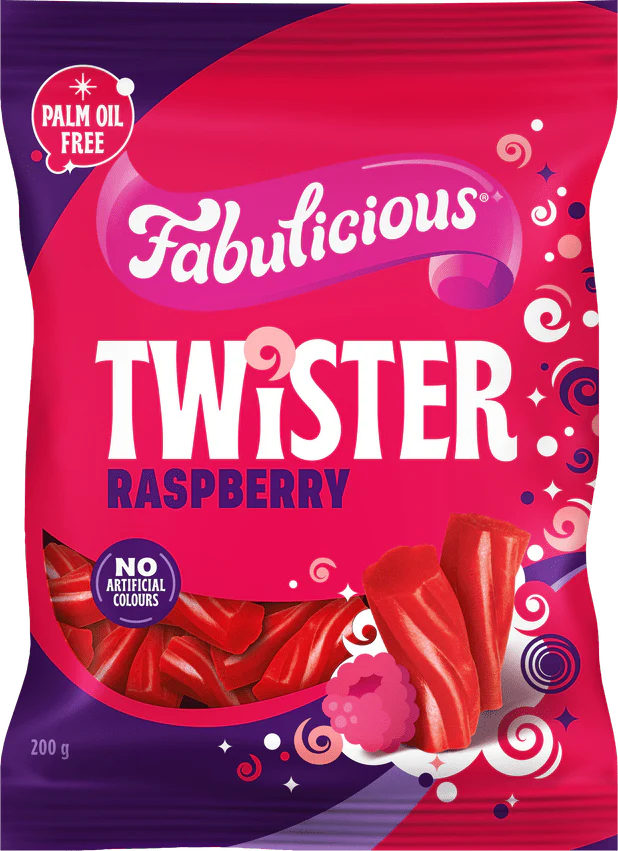 FAB RASPBERRY TWISTER 200g
