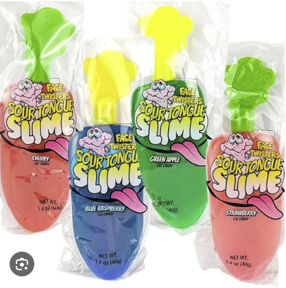 Face Twisters Sour Tongue Slime Liquid Gel Candy 40g - Image 2