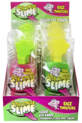 Face Twisters Sour Tongue Slime Liquid Gel Candy 40g - Image 3