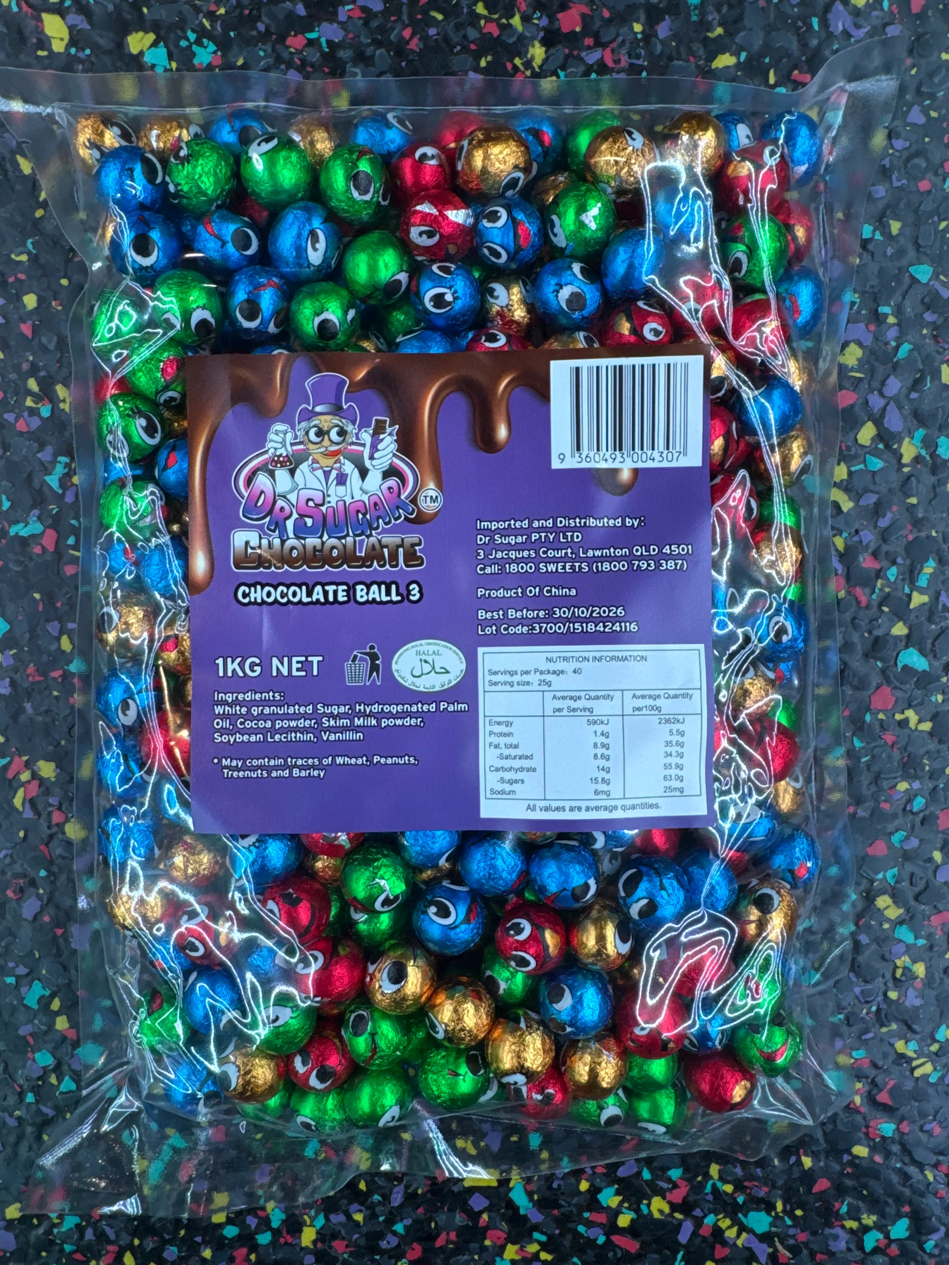 Dr Sugar - Faces Chocolate Ball (ball 3) 1kg