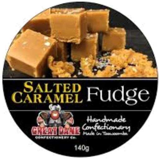 GREAT DANE 140G SALTED CARAMEL FUDGE