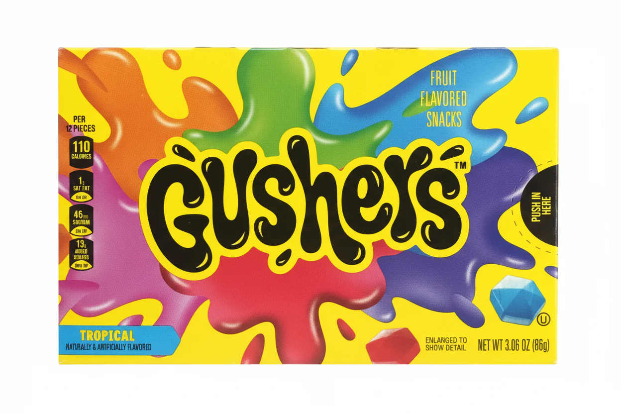 Gushers Tropical Movie Box 86g