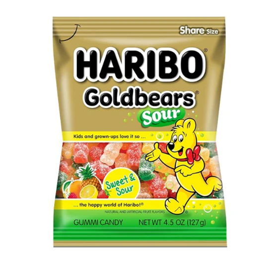 Haribo Sour Gold Bears 127g