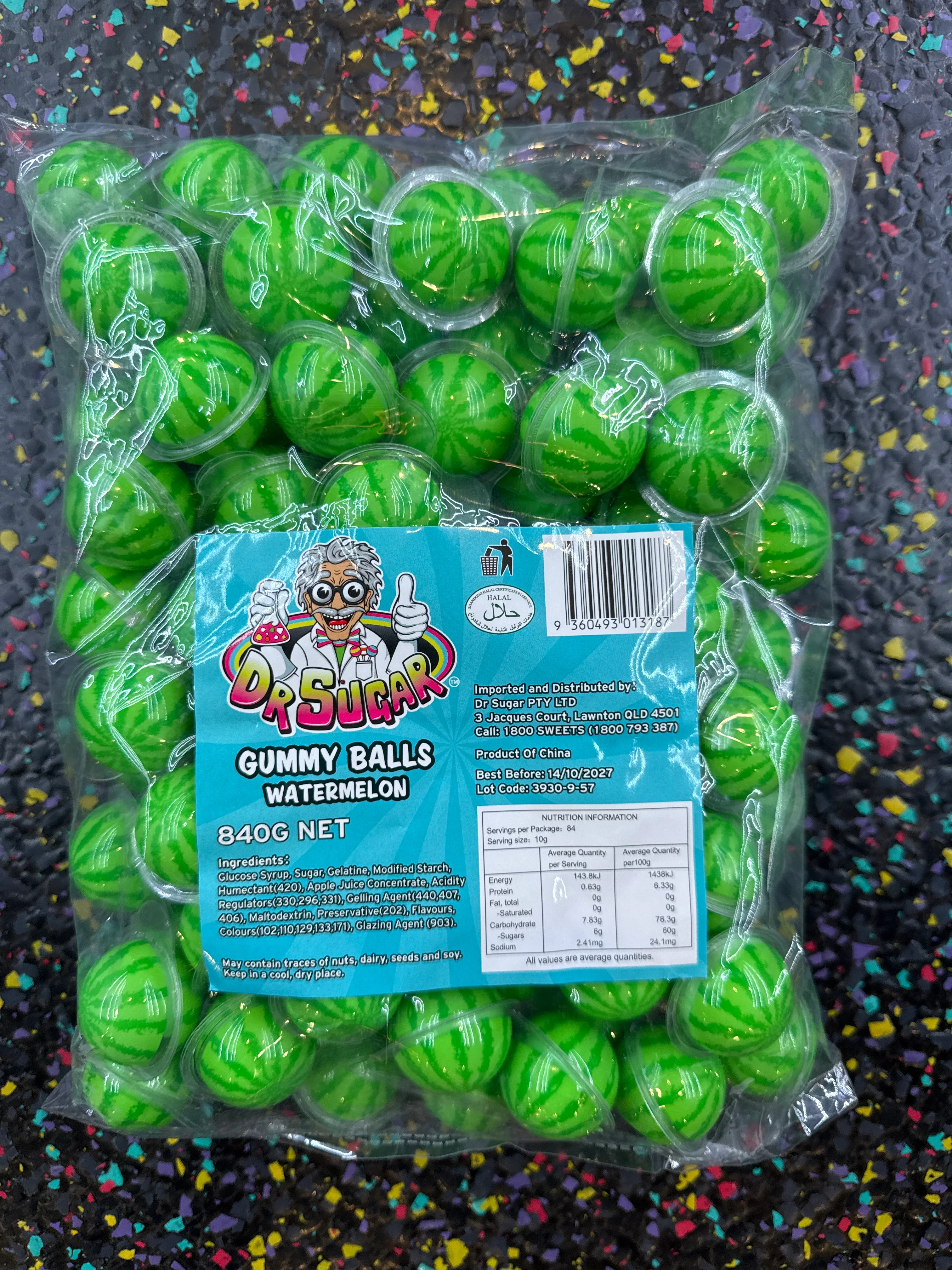 Dr Sugar Watermelon Gummy Balls 840g
