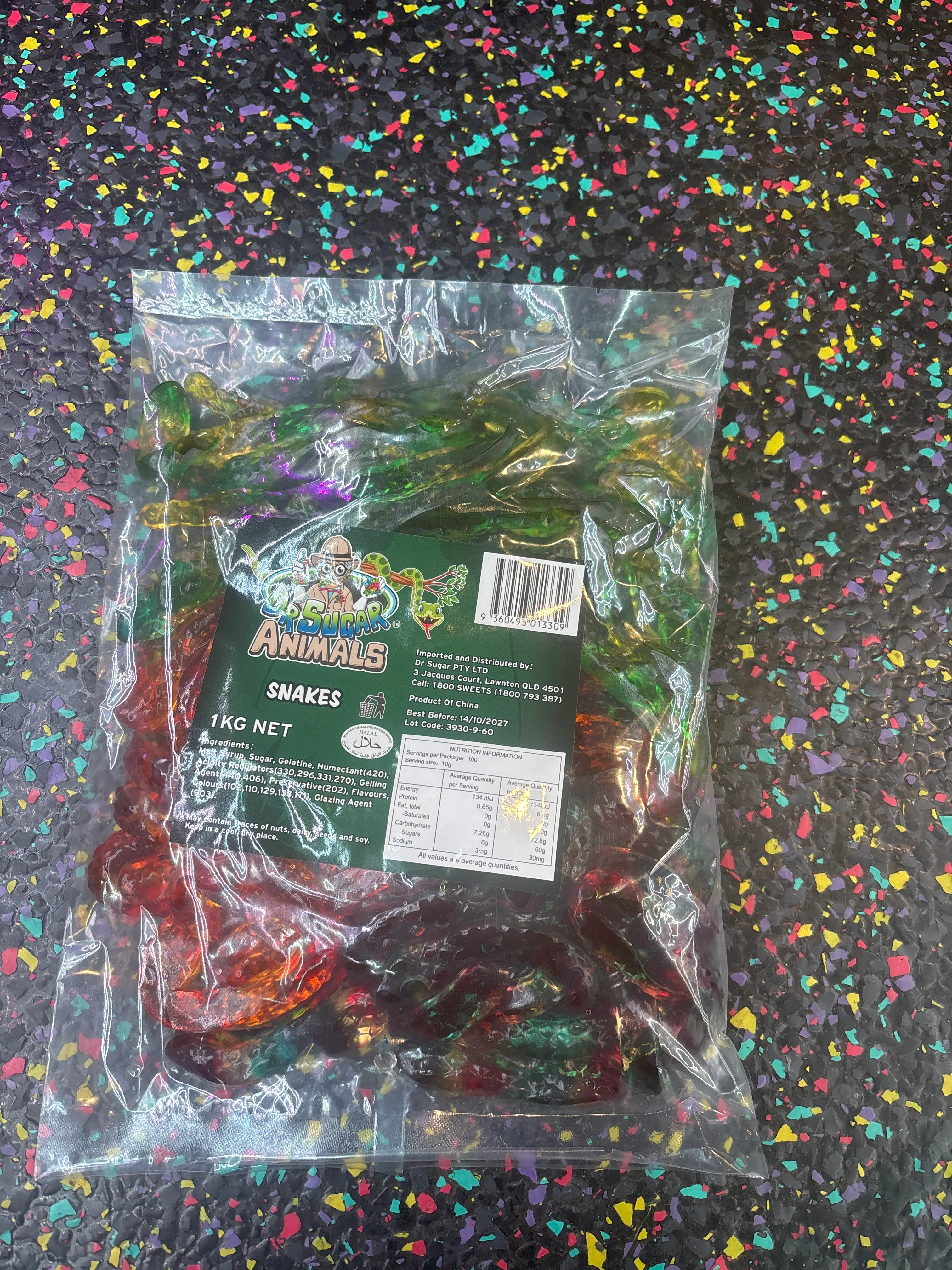Dr Sugar - snake gummy 1kg