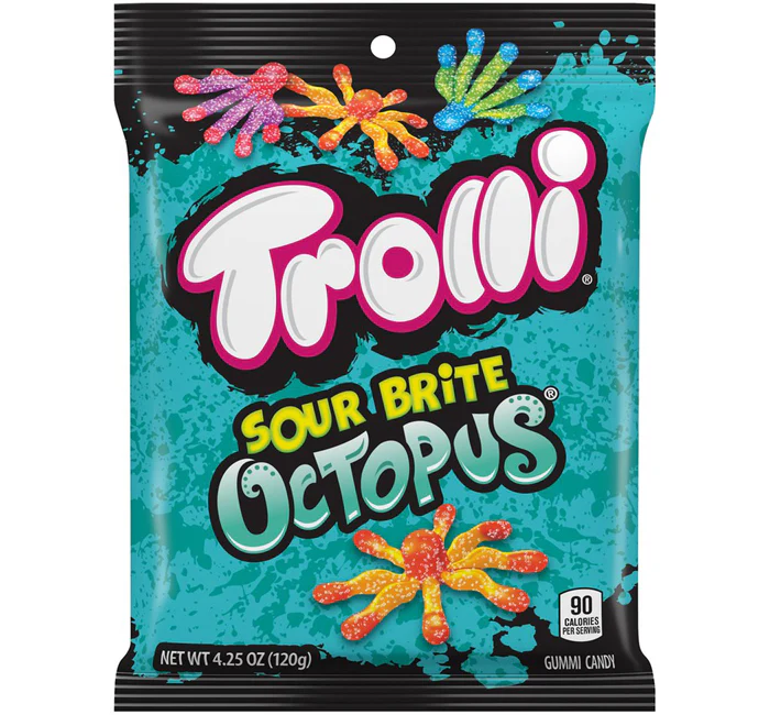 Trolli Sour Octopus Peg Bag
