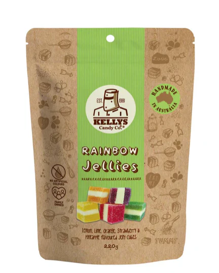 Kellys Rainbow Jellies 220g