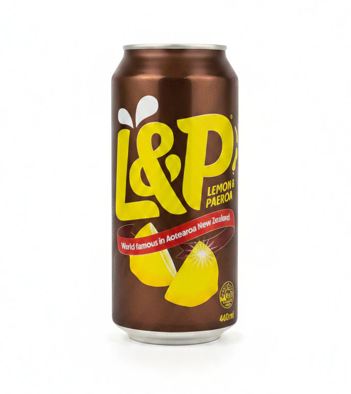 L&P Lemon and Paeroa Soda Can 440ml