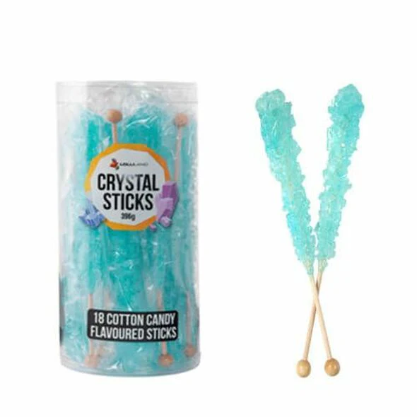 Lolliland Crystal Sticks Baby Blue Cotton Candy 16 Sticks 352g