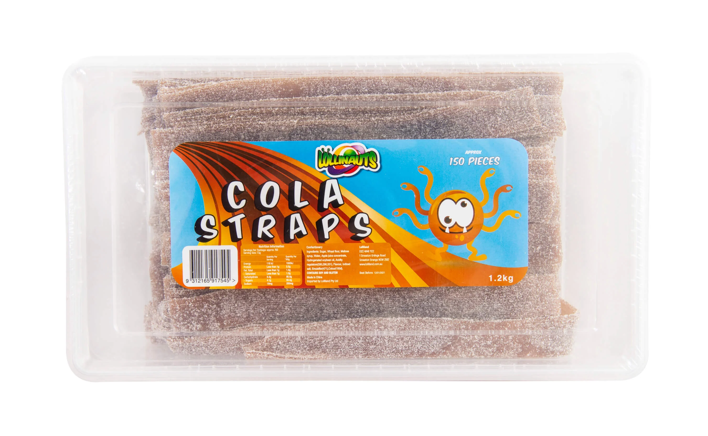 Lolliland Sour Straps Cola 1.2kg