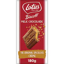 Lotus Biscoff Milk Chocolate tablet speculoos Creme 180g