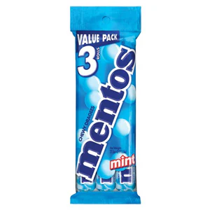 MENTOS PEPPERMINT ROLL 3PK (20