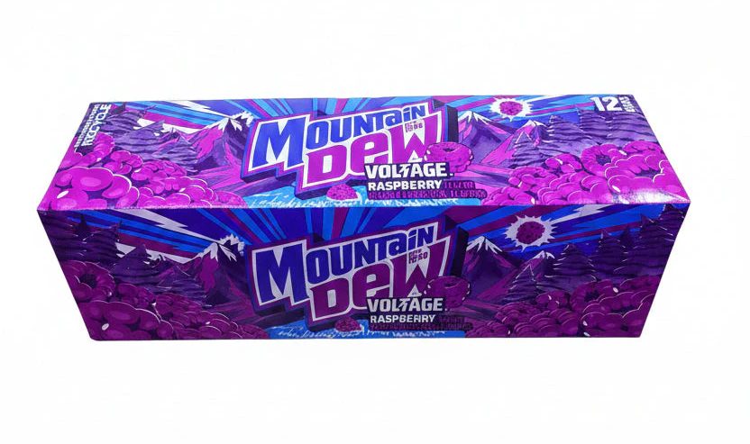 US Mountain Dew Voltage Raspberry 355ml - Image 2