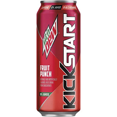 US Mtn Dew Kick Start Fruit Punch 473ml