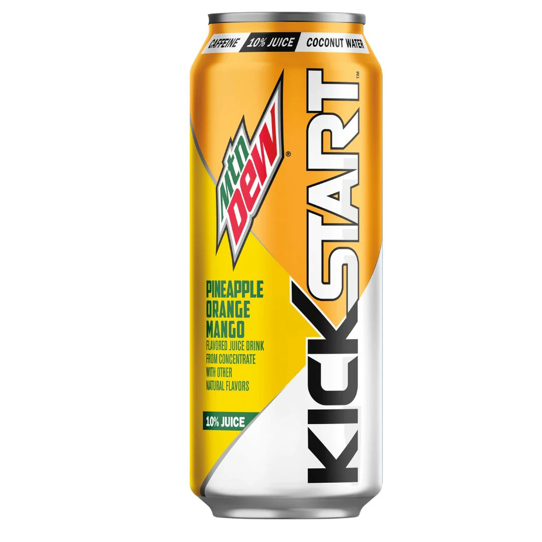 US Mtn Dew Kick Start Pineapple Orange Mango 473ml