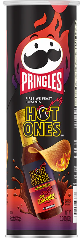 US Pringles Hot Ones Barbaboa 156g