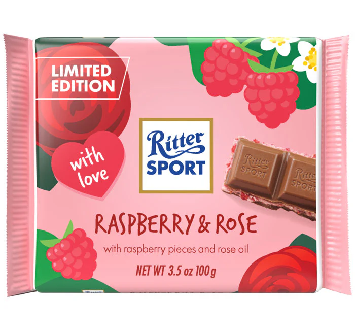 Ritter Sport Raspberry & Rose 100g