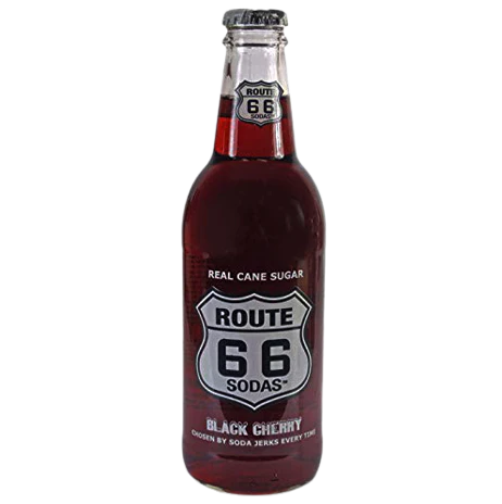 Route 66 Sodas Black Cherry Bottle