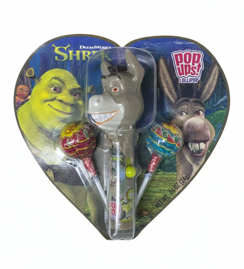 Shrek Pop Ups Lillopop Valentine Heart 24g