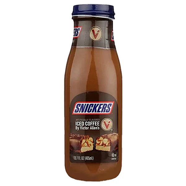 Snickers Ice Coffee Glass Bottle 405ml
