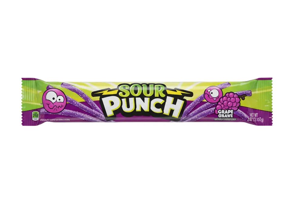 Sour Punch Grape Straws 57g