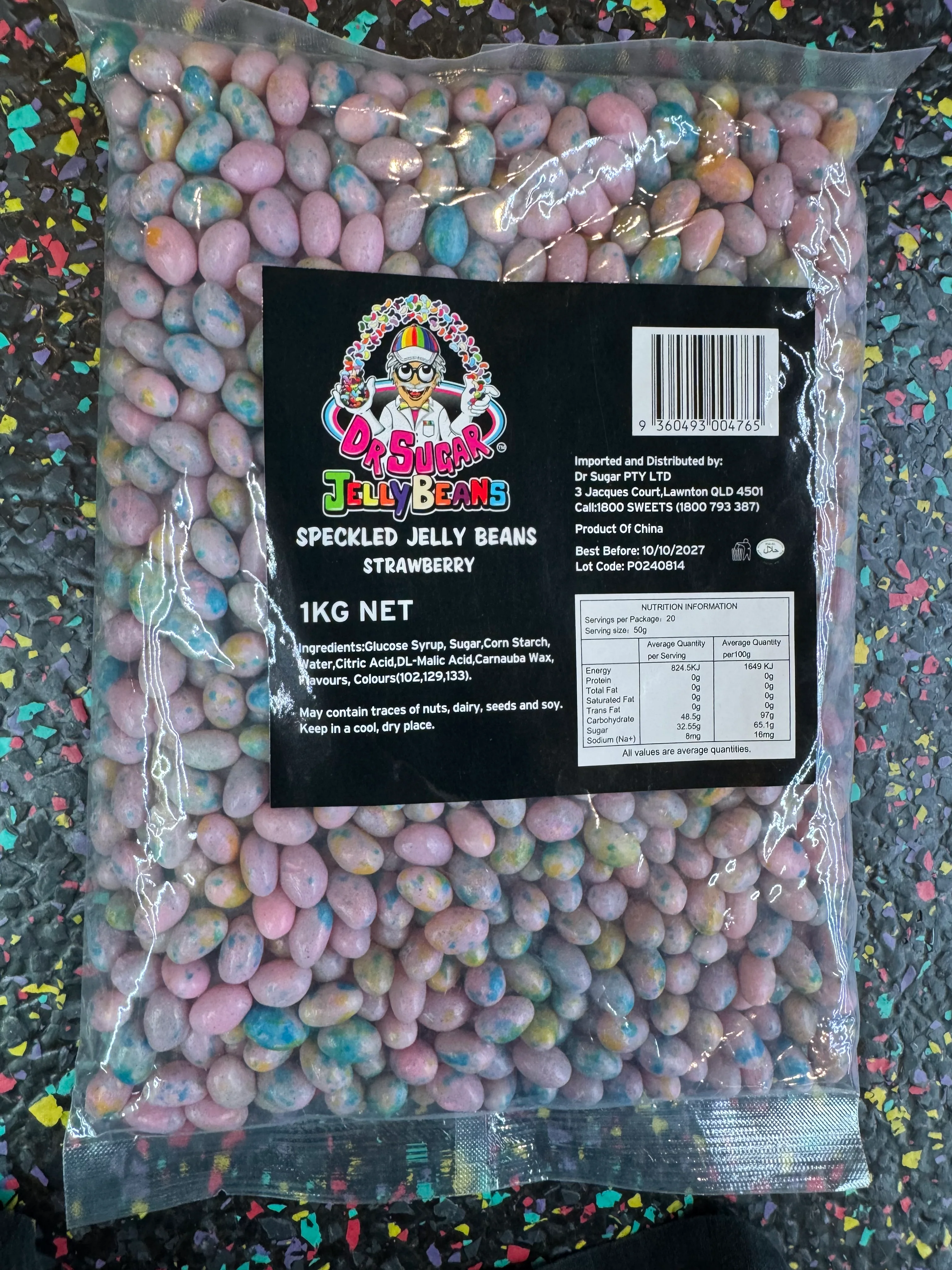 Dr Sugar - Speckled Jelly Beans Strawberry 1kg