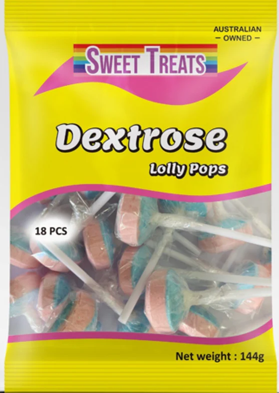 Sweet Treat Dextrose Lollypop 144g