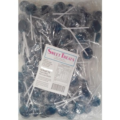 Sweet Treats Blue Tutti Frutti Flat Lollipops 125pcs
