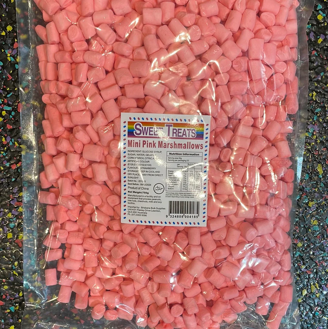 Sweet Treats Mini Pink Marshmallows 750g
