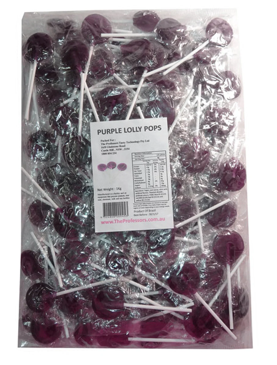 Sweet Treats Purple Lolly pops 1kg