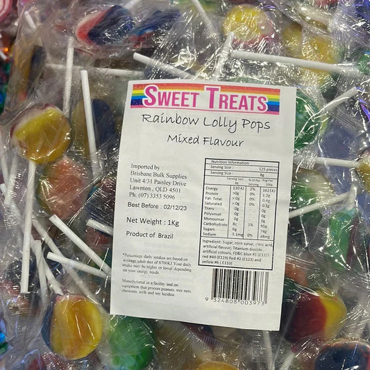 Sweet Treats Rainbow Lollipops 1kg