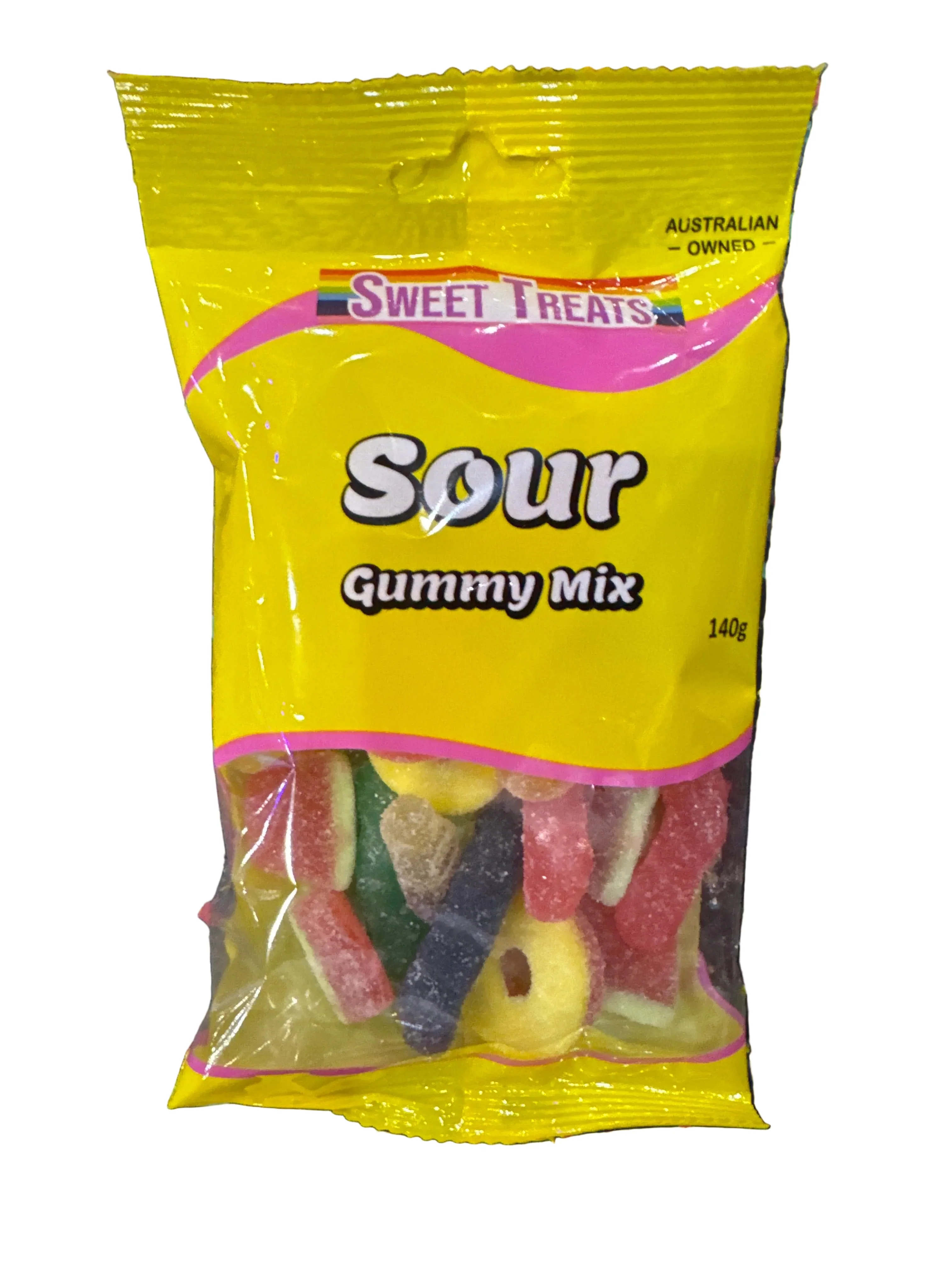 Sweet Treats Sour Gummy Mix 140g
