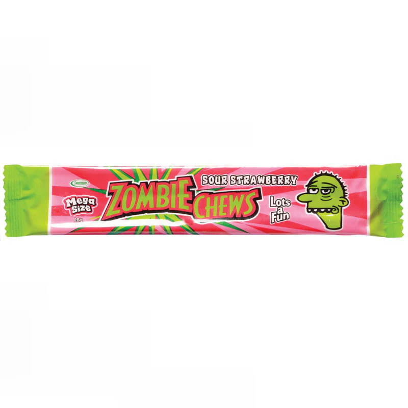 Zombie Chews Sour Strawberry 28g