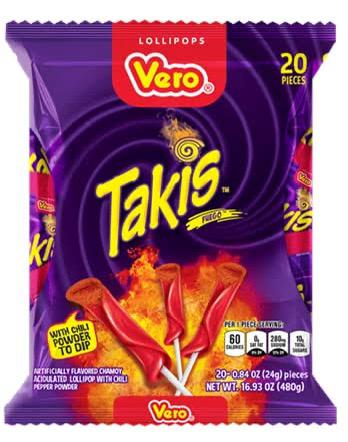 MEXICO Takis Fuego Lollipops 480g